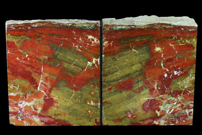 Tall, Red And Yellow Jasper Bookends - Marston Ranch, Oregon #171979